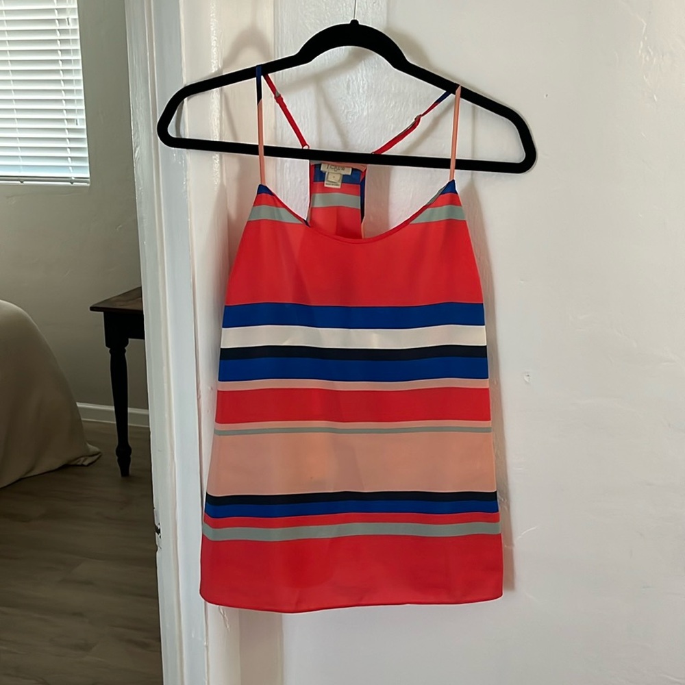 Stripe Silk Tank
